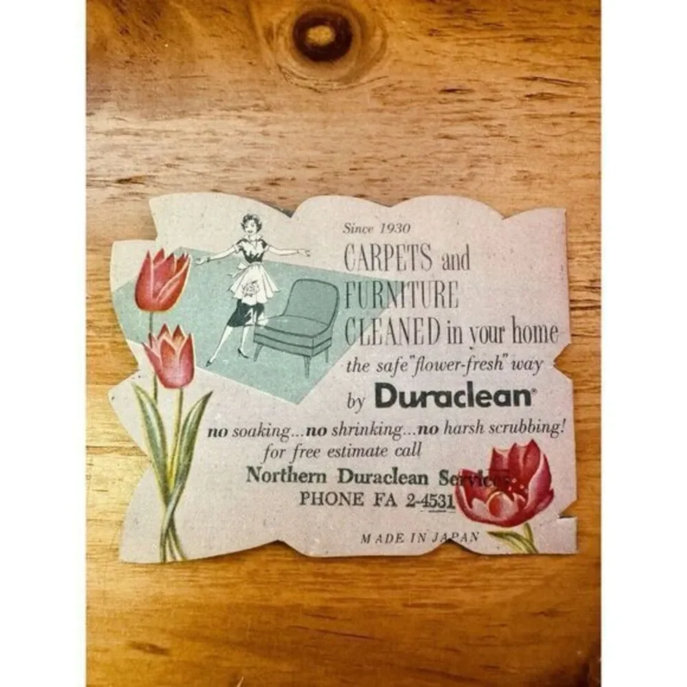 Northern Duraclean Service‎ Advertising Card 